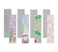 Moule en résine pour marque-page de Noël, flocon de neige, décoration d'intérieur réutilisable pour salon, fenêtre, porte, étagère, étudiants, amoureux, débutants, vacances, anniversaire, école