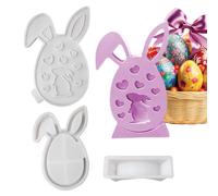 Moule En Résine Pour Pâques | Ornements Ciment Œuf Lapin Artisanat | Accessoire De Fabrication Créative | Pour Décoration De Fête, Maison, Table Et Centre De Table