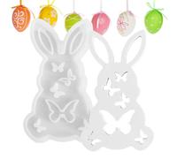 Moule en Résine pour Porte-Bougie | Sculpture de Lapin en Béton pour Centre de Table Artisanal et Loisirs Créatifs - Moules pour Résine | pour Centre de Table Mariage Fête Décoration Maison Salle à Ma