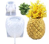 Moule en résine pour pot d'ananas - Moule à pot en résine d'ananas avec couvercle | boîte de rangement en silicone 3D pour rangement de rangement Décoration de maison