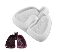 Moule en résine pulmonaire - Cendrier - Moule en résine époxy pour créations à faire soi-même - Moules en silicone pour bougies, récipients pour bijoux, accessoires faits à la main, décorations