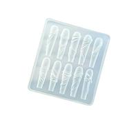Moule en résine transparent pour ongles - Outil pour des détails précis de manucure - Réutilisable - Élégant moule en résine
