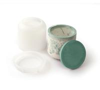 Moule En Silicone Ø 8cm X 7,7cm - Pot Lisse Rond Avec Couvercle