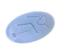 Moule en silicone 12,8 cm x 7,3 cm / 5.04in - Lot unique pour accessoires de paille, agitateurs de boissons, savon, cire, agitateur de maison, petite boisson, décoration en forme de cœur et résine