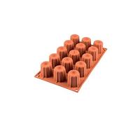 Silikomart Moule Midi Cannelé Silicone, Red