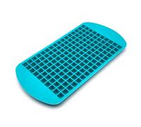 Moule en silicone 160 mini cubes de glace 1 cm - flexible, lavable, sûr - convient pour les bonbons, gelées, pralines de chocolat, cuisine, bar, fêtes (azur)