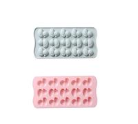 Moule En Silicone 2Pcs Canard Forme Chocolat Haute Température Résistant Gâteau Facile À Nettoyer Moule À BonbonsBleu Rose