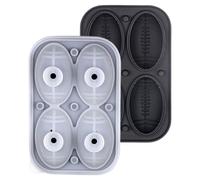 Moule en silicone 3D à 4 cavités pour whisky, café, eau, bar, réfrigérateur, congélateur, gâteau, bonbons, fondant, boule de glace
