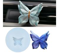 Moule en silicone 3D à double aile en forme de papillon pour bougie, savon, cire de soja, époxy, décoration d'intérieur, voiture, désodorisant
