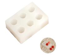 Moule en silicone 3D aux fraises - Cuisson de desserts aux fruits mignons, moule à texture douce et flexible | Pâtisserie chocolat gelée Mousse gâteau cuisson accessoires de cuisine cuisine à domicile