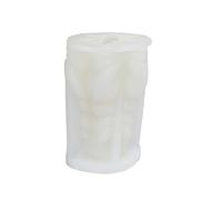 Moule en silicone 3D cylindrique en plâtre époxy pour la fabrication de savon, décoration de mariage