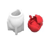 Moule en silicone 3D en forme d'aile de bébé en résine époxy pour décoration d'intérieur