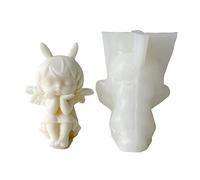 Moule en silicone 3D en forme d'ange pour la fabrication d'argile, de plâtre, de décorations d'intérieur, moules en résine pour bébé fille, bonbons, savon, ange