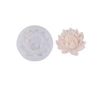 Moule en silicone 3D en forme de fleur de lotus - Moule à savon en forme de lotus - Moule à bougie parfumée en résine époxy - Moule en silicone pour loisirs créatifs
