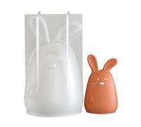 Moule en silicone 3D en forme de lapin de Pâques, mignon à facettes géométriques, décoration d'intérieur, moule d'aromathérapie en forme de lapin, pour décoration d'intérieur, fête, Thanksgiving