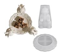 Moule en silicone 3D en forme de lapin mignon | Moule en forme de lapin de Pâques, pour les vacances, les fêtes d'anniversaire, les bureaux, la maison, le bureau, la semaine, l'école, les dortoirs