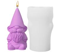 Moule en silicone 3D en forme de nain pour loisirs créatifs | Décoration d'intérieur et de vacances, nain en résine d'aromathérapie, plâtre nain époxy pour travaux manuels