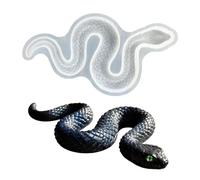 Moule en silicone 3D en forme de serpent pour moulage de résine, moule époxy en forme de grand animal pour loisirs créatifs, décoration d'intérieur (serpent)