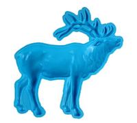 Moule en silicone 3D en forme d'élan - Grand moule en résine époxy - Pour tenture murale, porte, armoires, festival, cadeaux à la maison