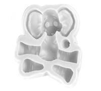 Moule En Silicone 3d En Forme D'éléphant Pour Décoration De Gâteaux, 8,8 X 8 X 2 Cm, Idéal Pour La Pâte À Sucre Et Le Sucre.