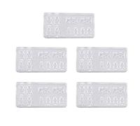 Moule en silicone 3D en forme d'ours pour décoration d'ongles, kit de résine époxy