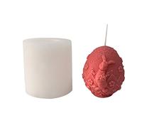 Moule en silicone 3D en forme d'œuf de lapin fait à la main pour savon, plâtre, résine, loisirs créatifs