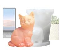 Moule en silicone 3D - Moule à bougie en silicone - Moule à bougie en silicone - Moule à couler - Mouton - Animaux pour bougies, cire de soja