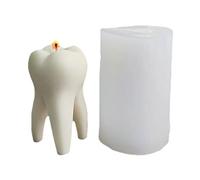 Moule en silicone 3D pour bougie en forme de dents d'époxy