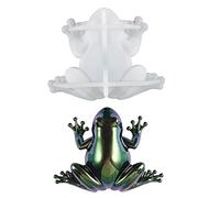 Moule en silicone 3D pour décoration de table en céramique souple - Grenouilles, lézards, escargots - Pour résine époxy