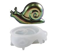 Moule en silicone 3D pour décoration de table en céramique souple - Grenouilles, lézards, escargots - Pour résine époxy