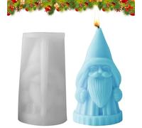 Moule en silicone 3D pour Père Noël - Savon de Noël, plateau antiadhésif | Caractéristique du matériau flexible résistant à la chaleur, produit au design durable et facile à ril