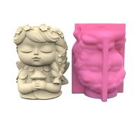Moule en silicone 3D pour pot de fleurs en résine époxy pour décoration de table, pot de fleurs, plâtre, moule en silicone pour la pâtisserie
