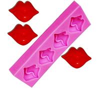 Moule en silicone 4 bouches lèvres décorations desserts pâte à sucre fondants gâteaux muffins pancakes cuisine DIY idée cadeau originale