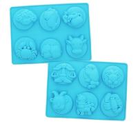Moule en silicone 6 + 6 signes du zodiaque en 1 | Savons et figurines | Lot de 2 moules x 12 symboles | Résistant et flexible | Original et facile à utiliser