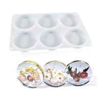 Moule en silicone, 6 trous, moule en silicone, plateau en résine époxy, moule en silicone, plateau pour bricolage, plateau à thé, plateau, sous-verre, bricolage, décoration