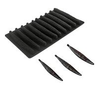 Moule en silicone à 10 cavités pour dosettes de vanille - Ustensiles de cuisson à dessert - Outil de cuisson pour la maison et un usage professionnel - Moules de cuisson en élastomère pour gâteaux