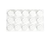 Moule en silicone à 15 cavités en forme de fleur pour la cuisson au chocolat, gelée, anti-adhésif, facile à démouler, passe au lave-vaisselle