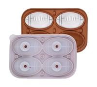 Moule en silicone à 4 cavités en silicone sur le thème du sport pour chocolat, bonbons, fondants, cocktails, gâteaux, café, eau, boule de glace, réfrigérateur, congélateur