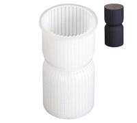 Moule En Silicone À Bougie Rayée | Pilier Esthétique DIY Outil De Fabrication De Parfumée, Forme De Moulage Abstraite Géométrique | Fournitures Artisanales Décoratives En Résine Créative, Choix D