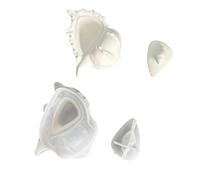 Moule en silicone à dégagement facile en forme de conque pour la fabrication de boîtes de rangement décoratives et de bijoux, projet polyvalent, moule artisanal pour pont de maison