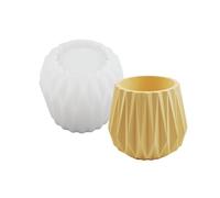 Moule en Silicone à facettes créatives, moule polyvalent en forme de tasse de bougie parfumée en ciment pour décoration de mariage et de fête, jardinière en Silicone