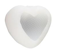 Moule en silicone à faire soi-même en forme de cœur pour savon d’amour, moule artisanal en silicone flexible et réutilisable pour résine époxy, bougies, bombes de bain ; (Coeur tressé de 4 pouces
