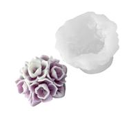 Moule en Silicone à fleurs d ' hortensia, adapté à la fabrication de bougies, décoration de gâteaux et cadeaux, Surfaces antiadhésives, moule à bougie en Silicone