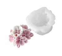 Moule en Silicone à fleurs d ' hortensia, adapté à la fabrication de bougies, décoration de gâteaux et cadeaux, Surfaces antiadhésives, moule à bougie en Silicone