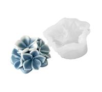Moule en Silicone à fleurs d ' hortensia, adapté à la fabrication de bougies, décoration de gâteaux et cadeaux, Surfaces antiadhésives, moule à bougie en Silicone