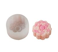 Moule en silicone à fleurs rondes 3D pour gâteaux de lune, moule à savon en silicone, fabrication de gâteaux, barres de fromage, outils de savon chocolat, moules pour bougies en résine, moulage de