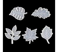 Moule en silicone à motif feuilles - Feuille d'érable tropicale - Outils en résine - Pour plateau - Décoration de dortoir - Moules en argile