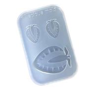 Moule en silicone à texture lisse en forme de demi-fraise à libération rapide pour les fêtes d'anniversaire d'enfants et les loisirs créatifs en silicone