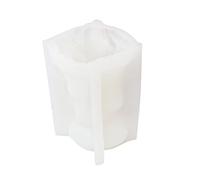 Moule en silicone abstrait souche d'arbre mère enfant ours pour décoration de chocolat faite à la main souche d'arbre à savon mère enfant ours moule statue plâtre résine décorations