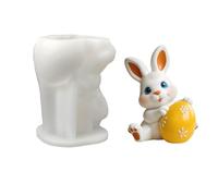 Moule en silicone alimentaire en forme d'œufs de lièvre pour la fabrication de savon, chocolat, fondant, savon